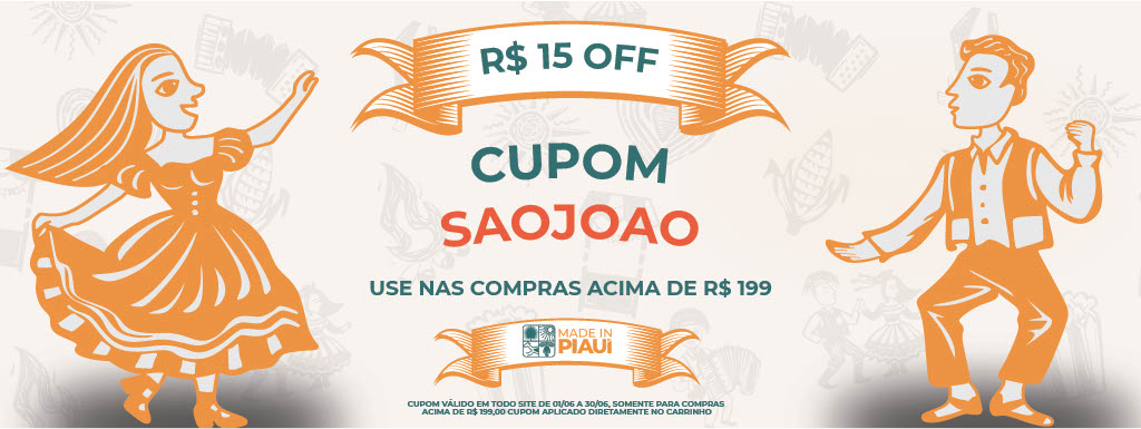 Viva São João: site Made In Piauí lança promoção com cupom de desconto para compras até o final de junho