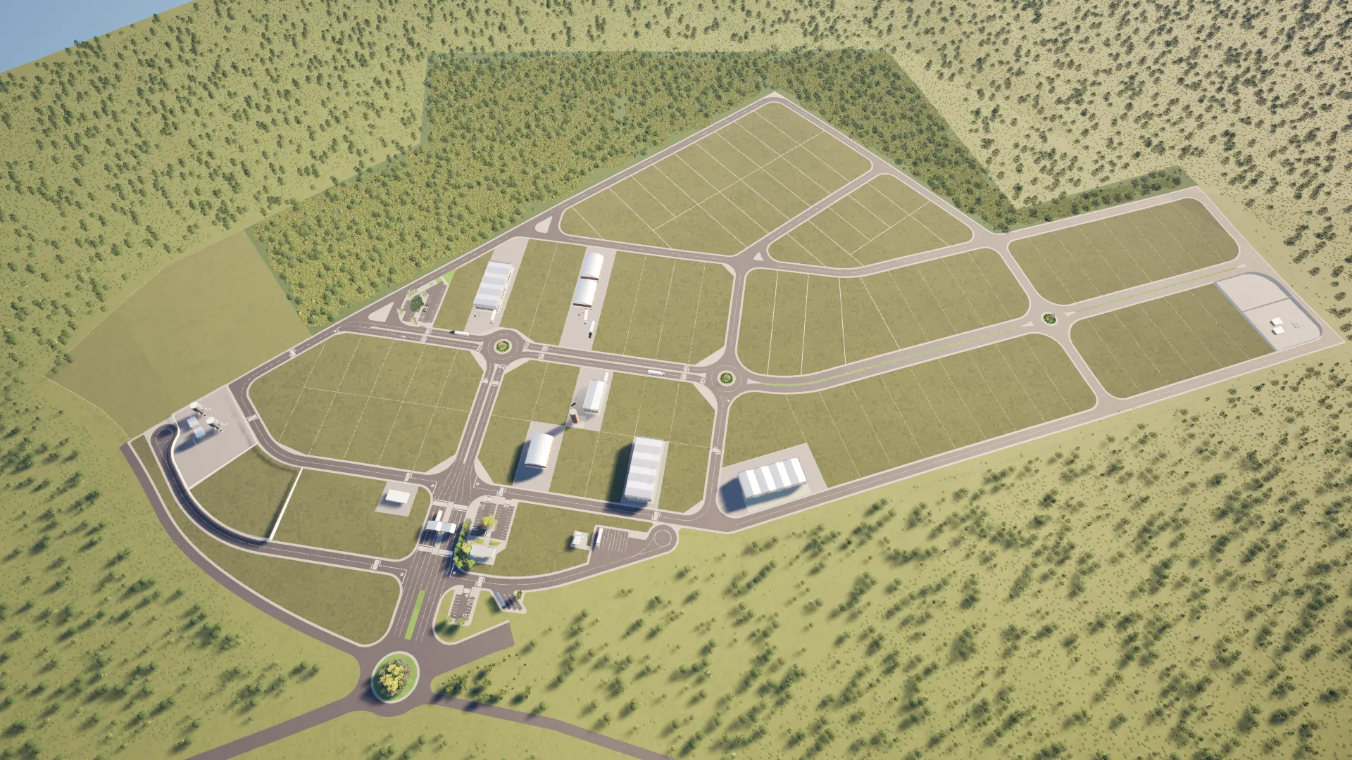 Planta do Parque Empresarial de Floriano